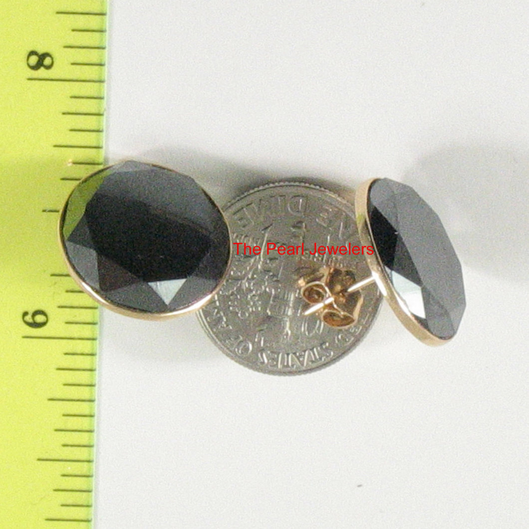 1300403-14k-Yellow-Gold-Genuine-Faced-Tablet-Hematite-Stud-Earrings