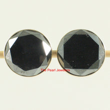 Load image into Gallery viewer, 1300403-14k-Yellow-Gold-Genuine-Faced-Tablet-Hematite-Stud-Earrings