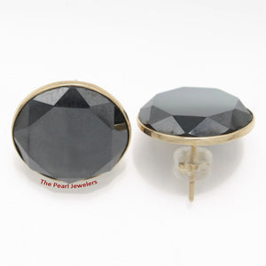 1300403-14k-Yellow-Gold-Genuine-Faced-Tablet-Hematite-Stud-Earrings