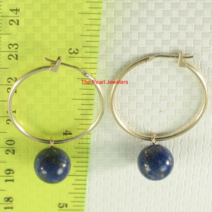 1300594-Real-14k-Yellow-Gold-Hoop-Blue-Lapis-Dangle-Earrings