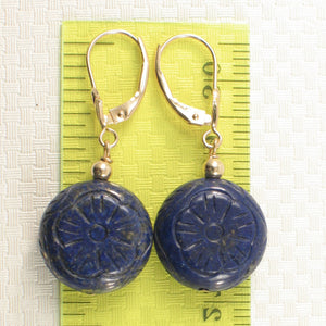 1301070-14k-Yellow-Gold-Leverback-Natural-Gemstone-Blue-Lapis-Earrings