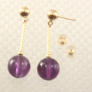 1301172-Amethyst-14k-Gold-Ball-Twist-Tube-Dangle-Earrings