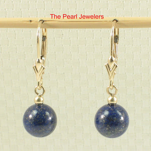 1310022-14k-Yellow-Gold-Leverback-Blue-Lapis-Lazuli-Bead-Dangle-Earrings