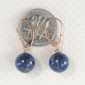 1310044-14k-Rose-Solid-Gold-Leverback-Lapis-Bead-Dangle-Earrings