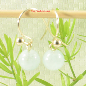 1310630-14k-Yellow-Gold-Ball-Fish-Hook-Gold-Dangle-Blue-Aquamarine-Earrings