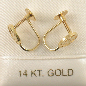 1400041-14k-Yellow-Gold-French-Screw-Back-None-Pierced-Longevity-Earrings
