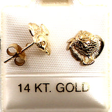 Load image into Gallery viewer, 1400090-14kt-Yellow-Gold-Mini-Fish-Stud-Earrings