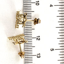 Load image into Gallery viewer, 1400100-14kt-Yellow-Gold-Hawaiian-Palm-Tree-Stud-Earrings