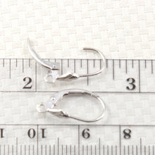 Load image into Gallery viewer, 150002W-Pair-of-Solid-14k-White-Gold-Unique-Leverback-Earrings-Component