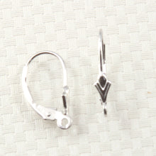 Load image into Gallery viewer, 150002W-Pair-of-Solid-14k-White-Gold-Unique-Leverback-Earrings-Component