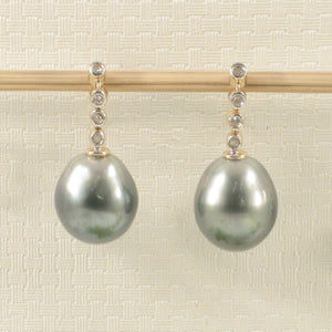 1T00112B-14k-Yellow-Gold-Diamonds-Black-Tahitian-Pearl-Beautiful-Dangle-Earrings