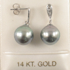 1T00568A-14k-Solid-Gold-Genuine Diamonds-Tahitian-Pearl-Dangle-Earrings