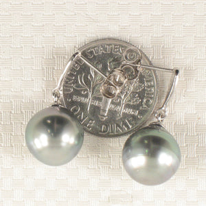 1T00568A-14k-Solid-Gold-Genuine Diamonds-Tahitian-Pearl-Dangle-Earrings