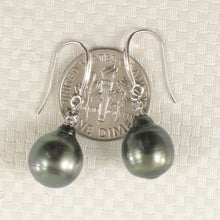 Load image into Gallery viewer, 1T00928B-Exotic-Tahitian-Pearl-Hook-Earrings-14k-White-Gold-Diamonds