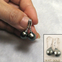 Load image into Gallery viewer, 1T00928B-Exotic-Tahitian-Pearl-Hook-Earrings-14k-White-Gold-Diamonds