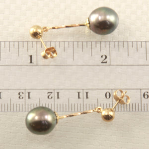 1T01040-Natural-Black-Tahitian-Pearl-14k-Gold-Stud-Dangle-Earrings