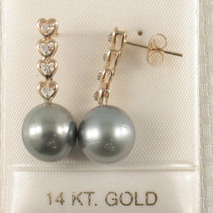 1T98100B-14k-Gold-Love-Hearts-Diamond-Tahitian-Pearl-Dangle-Earrings
