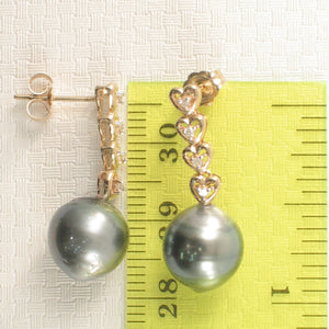 1T98101A-14k-Gold-Beautiful-Unique-Diamonds-Tahitian-Pearl-Dangle-Earrings
