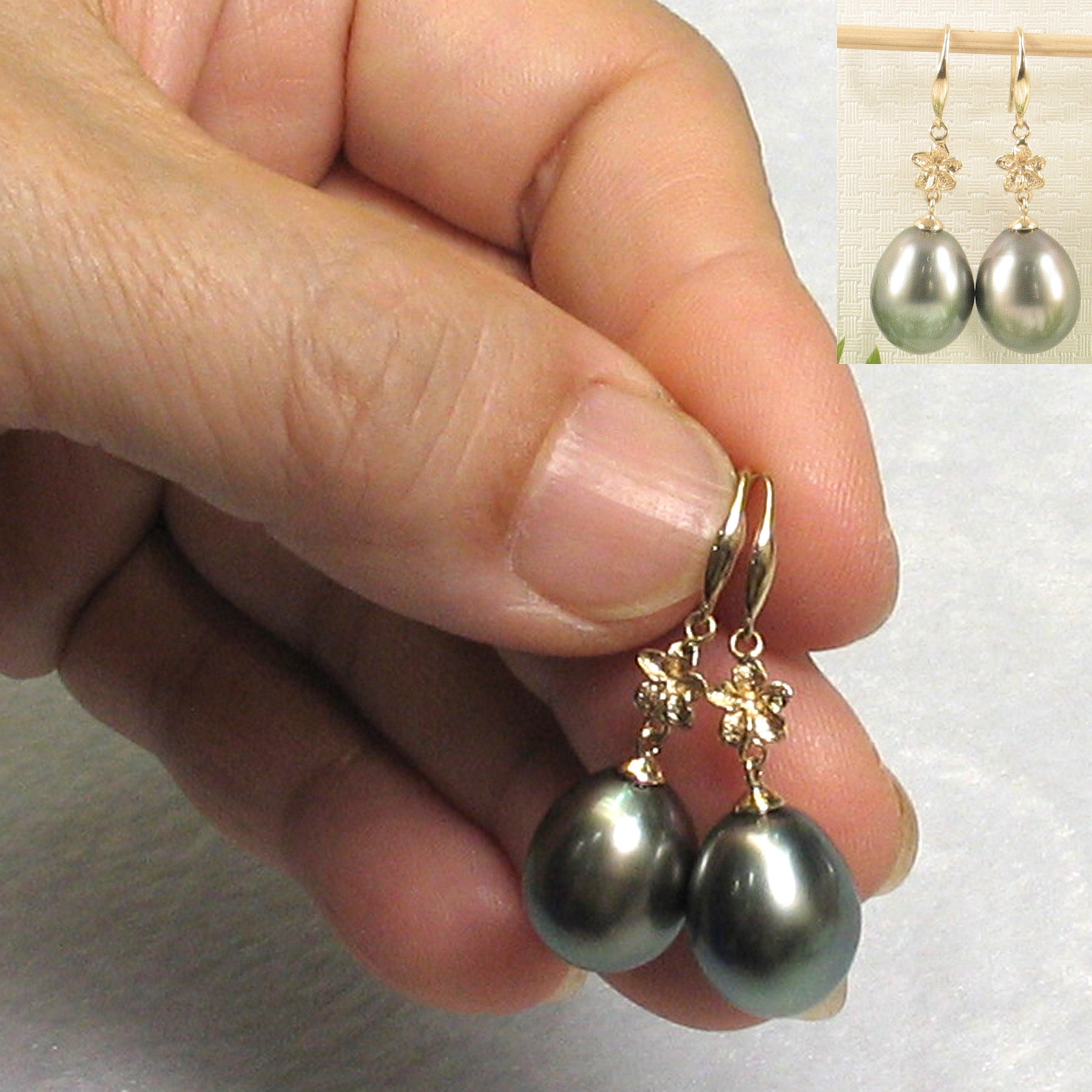 Tahitian pearl deals drop earrings , Tahitian pearl , Tahitian pearl earrings , Tahitian pearl jewelry , Tahitian pearl jewelry hawaii