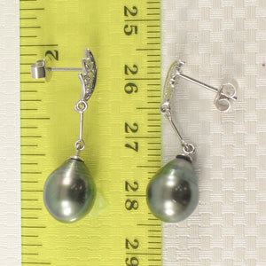 1T99870-14k-White-Gold-Genuine-Diamond-Black-Tahitian-Pearl-Dangle-Earrings