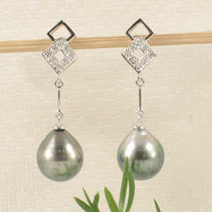 1T99950-Genuine-Diamond-Black-Tahitian-Pearl-14k-White-Gold-Dangle-Earrings