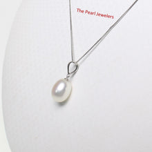 Load image into Gallery viewer, 2000015-14k-White-Gold-Bale-AAA-White-Cultured-Pearl-Pendant