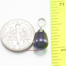 Load image into Gallery viewer, 2000026B-14k-White-Gold-Claw-Bail-Caps-Blue-Cultured-Pearl-Pendant