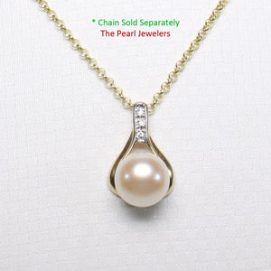 2000092-14k-Solid-Gold-Racquet-Design-Diamond-Pink-Cultured-Pearl-Love-Pendant