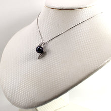 Load image into Gallery viewer, 2000146-AAA-Black-Genuine-Cultured-Pearl-Diamonds-Pendant-14k-White-Gold