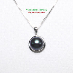 2000396-Real-14k-White-Gold-Encircles-Genuine-Black-Pearl-Pendant-Necklace