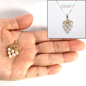 2000520-14kt-Gold-Grape-Design-Diamonds-Six-White-Pearl-Pendant-Necklace
