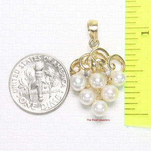2000520-14kt-Gold-Grape-Design-Diamonds-Six-White-Pearl-Pendant-Necklace