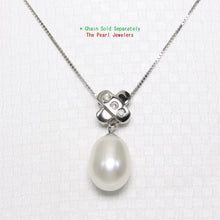 Load image into Gallery viewer, 2000605-Unique-Pendant-Handcrafted-14k-White-Gold-Diamonds-White-Pearl
