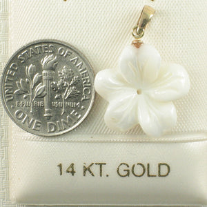 2000710-14k-Gold-Bale-Hand-Carved-Mother-of-Pearl-Hawaiian-Plumeria-Pendant