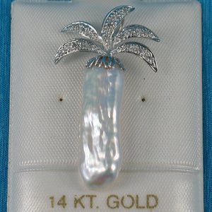 2000865-14k-White-Gold-Hawaiian-Jewelry-Palm-Tree-Biwa-Pearl-Diamonds-Pendant