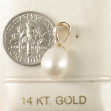 Load image into Gallery viewer, 2000880-Freshwater-Pearl-Diamond-Bale-14K-Yellow-Gold-Pendant
