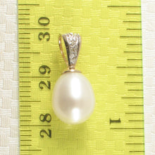 Load image into Gallery viewer, 2000880-Freshwater-Pearl-Diamond-Bale-14K-Yellow-Gold-Pendant