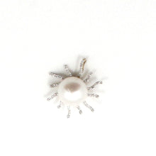 Load image into Gallery viewer, 2000930-14k-Yellow-Gold-Diamonds-White-Pearl-Sunshine-Style-Pendant