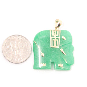 2100033-14k-Solid-Yellow-Gold-Hand-Carved-Elephant-Green-Jade-Pendant-Necklace