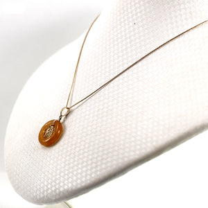 2100055-14k-Solid-Gold-BLESSING-Donut-Shape-Honey-Jade-Pendant-Necklace