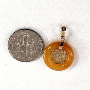 2100055-14k-Solid-Gold-BLESSING-Donut-Shape-Honey-Jade-Pendant-Necklace