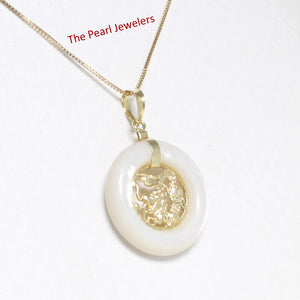 2100080-14k-Gold-Hand-Crafted-Dragon-White-Mother-of-Pearl-Pendant-Necklace