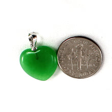 Load image into Gallery viewer, 2100098-14k-White-Gold-Hand-Crafted-Heart-Love-Green-Jade-Pendant