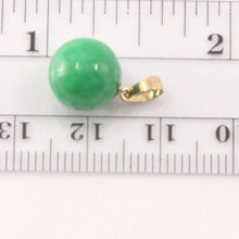 Load image into Gallery viewer, 2100113-14k-Solid-Yellow-Gold-Round-Green-Jade-Pendant