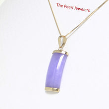 Load image into Gallery viewer, 2100142-14k-Gold-Curve-Lavender-Jade-Pendant-Necklace