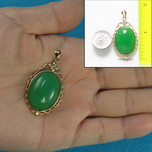 2100163-Beautiful-Cabochon-Green-Jade-Real-14k-Gold-Pendant-Necklace