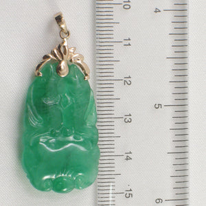 2100332-Beautiful-Both-Sides-Carving-Green-Jade-Pendant-14kt-Gold
