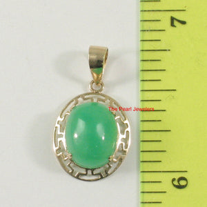 2100633-Greek-key-Design-14k-Yellow-Gold-Cabochon-Green-Jade-Pendant-Necklace