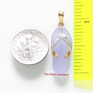 2100872-Flip-Flop-Slipper-Lavender-Jade-14k-Gold-Diamonds-Pendant-Nacklace