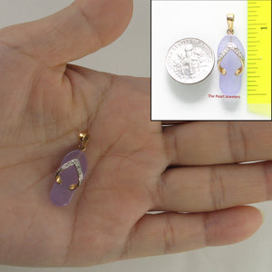 2100872-Flip-Flop-Slipper-Lavender-Jade-14k-Gold-Diamonds-Pendant-Nacklace